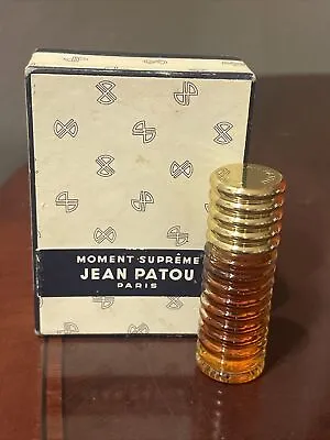 JEAN PATOU MOMENT SUPREME Parfum 1/5 FL. OZ. PURSE FLACON VINTAGE NEW • $114.95