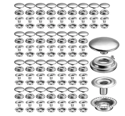 120pcs Stainless Steel Snap Marine Grade Boat Canvas Button Socket Fastener Kit • $11