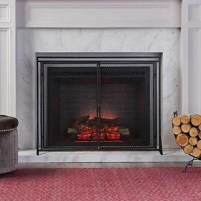 Kolten Modern Iron Fireplace Screen • $142.12