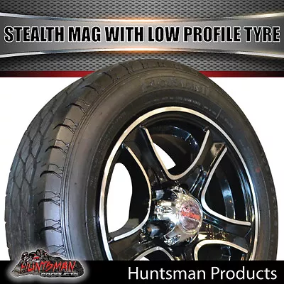 Low Profile Boat Trailer 14  HT Holden Stealth Mag Wheel Rim 175/65R14C LT Tyre • $201