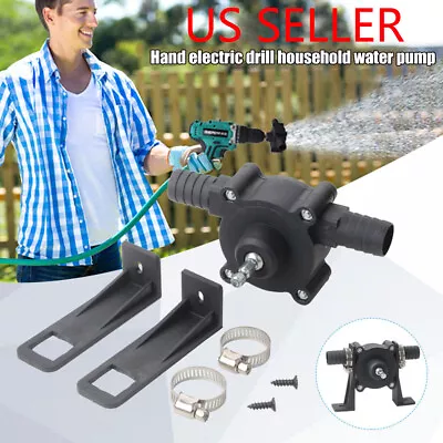 $10.50 • Buy Hand Electric Drill Drive Self Priming Pump Home Oil Fluid Water Transfer Tools