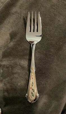Lenox Holiday Meat Serving Fork Flatware Seller Preowned No Box • $24