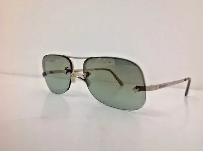 MISS SIXTY Metal Sunglasses Gold Green Lens Small Scratch On Lens • £22.62