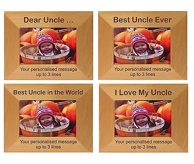 Personalised Uncle Gift Photo Frame Niece Nephew Birthday Christmas Present • £21.95