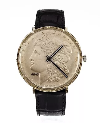 Le Jour Men's 1921 Morgan Dollar Hand-Winding Watch W/ Leather Band • $699.99