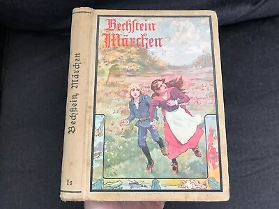 Vintage GERMAN BOOK Storybook By Ludwig Bechltein COLOR ILLUSTRATED Children's • $19.99