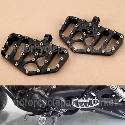 $53.98 • Buy Wide Fat Foot Pegs MX Style Floorboard For Harley V-Rod 02-17 VRSCF Softail FXST