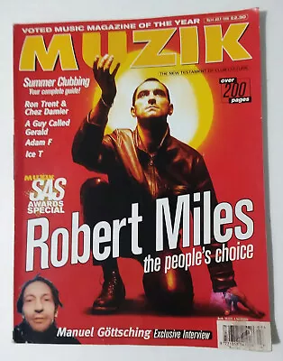 Muzik Magazine #14 (Jul 1996) Robert Miles Ice T De La Soul Manuel Gottsching • $14.99