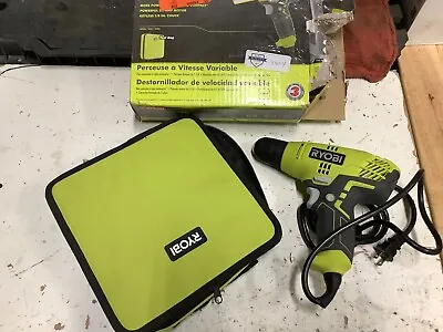 RYOBI D43K Variable Speed Drill 3/8 Inch 5.5 Amp Motor With Bag • $26.95
