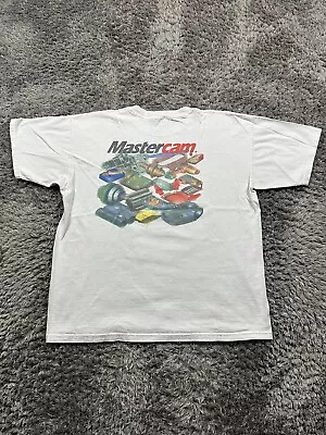 Vintage Mastercam CAD/CAM Consulting Services Inc. Software Solutions T Shirt XL • $55