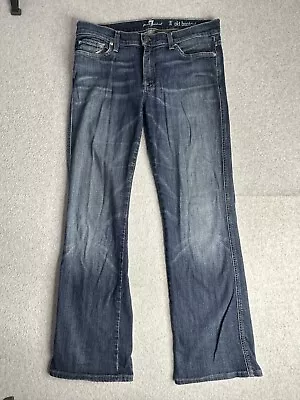 7 For All Mankind Jeans Womens 32 32x30 Blue Denim Bootcut Outdoor Casual Ladies • $14.95