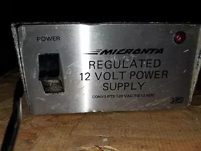 Micronta Regulated 12 Volt Power Supply Converts 120V AC To12v DC 2.5AMP GHA-107 • $40