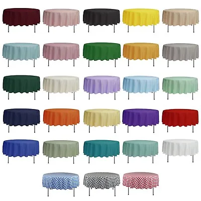 YCC Linens - 90 Inch Round Polyester Tablecloths For Weddings And Parties • $22.49