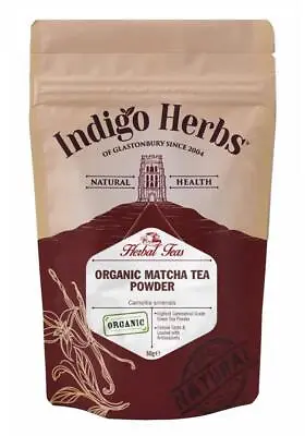 Organic Matcha Tea Powder - 50g & 100g - Ceremonial Grade - Indigo Herbs • £11.95