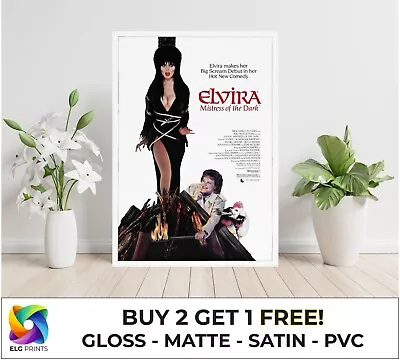 Elvira Mistress Of The Dark Classic Movie Large Poster Art Print Gift • $6.31