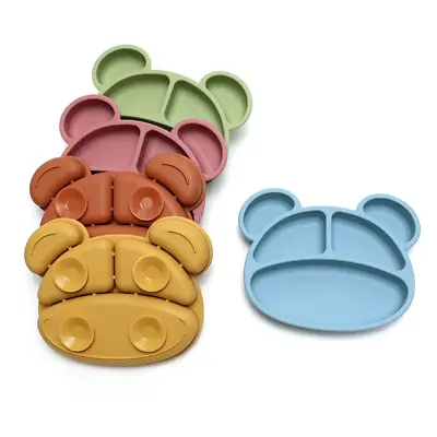 Dinner Plate Silicone Suction Section Divider Baby And Kids Feeding Weaning UK • £8.39