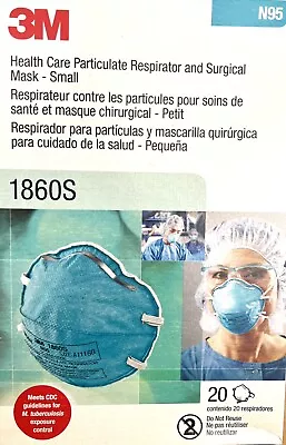 120/case - 3M 1860S Small Health Care N95 Particulate Respirator - Unopened Case • $35