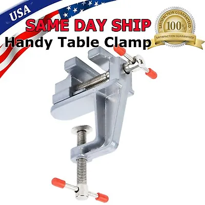 3.5  Miniature Vise Small Jewelers Hobby Clamp On Table Bench Tool Vice Aluminum • $7.49
