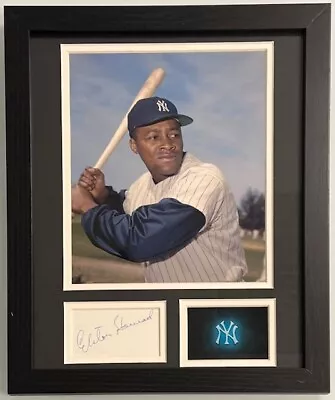 Elston Howard Signed 3x4 Cut 12x15 Yankees Framed Display AUTO JSA COA • $7.50