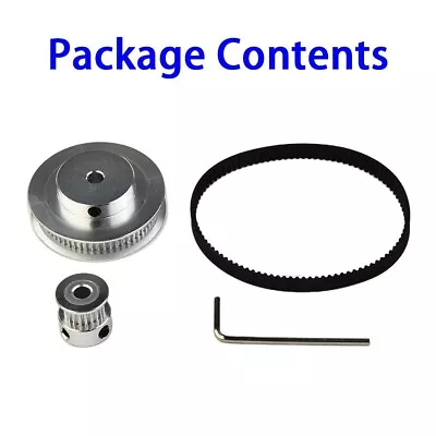 GT2 Timing Belt Pulley 60Teeth 20Teeth 5mm Reduction 1:3 Belt Width 6mm For 3D P • $10.99