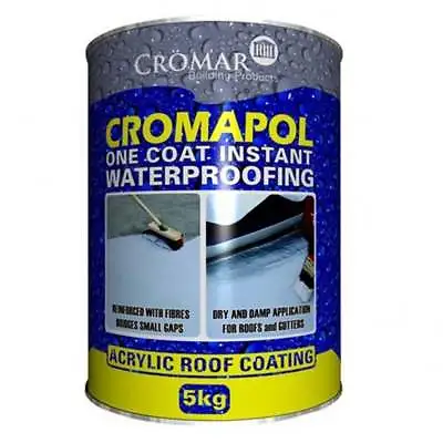 £31.93 • Buy Cromar Cromapol | Acrylic Roof Coat | Roof Paint Sealant | Emergency Roof Repair