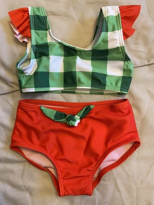£2.50 • Buy SHEIN Baby Girl Red & Green Bikini 0-3 Months