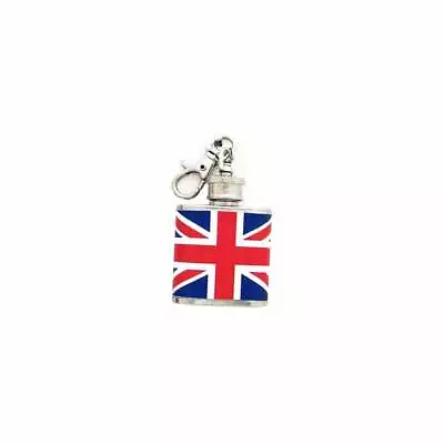 Union Jack Flask Keyring - Mini Hip Flask On A Key Ring • £5.99