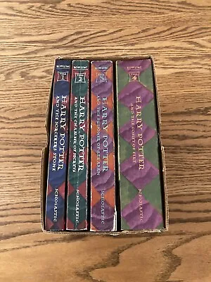 Harry Potter Books 1-4 Box Set 1 2 3 4 Paperback Collection By J K Rowling 1999 • $9.85