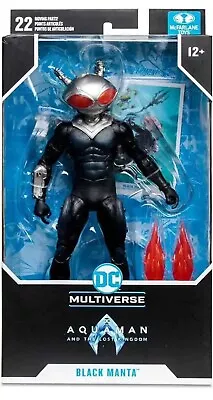 DC Multiverse Aquaman The Lost Kingdom Black Manta 7  Action Figure Mcfarlane • $18.99