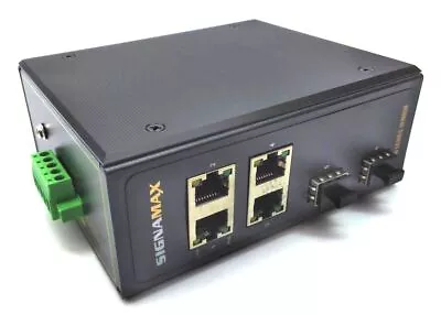 Signmax I-100 Network Switch 4-Port Rugged Industrial Gigabit PoE+ SI10030 • $212.81