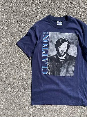 Vintage 80s Eric Clapton Behind The Sun Tour T-Shirt Double Sided Single Stitch  • $50