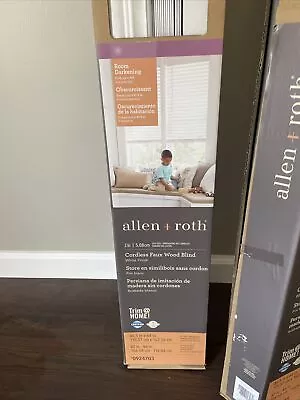 Allen & Roth Cordless Wood Blind  • $25