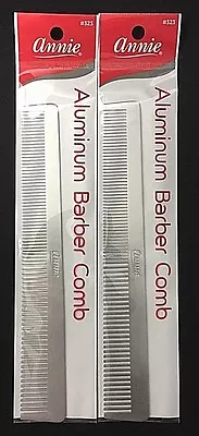 Brand New Lot Of 2 Annie Aluminum Barber Comb #323  • $12.99