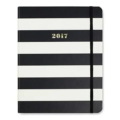 $7.99 • Buy Kate Spade The Stage Black Stripes 17-Month Large Agenda Planner 2017 Display