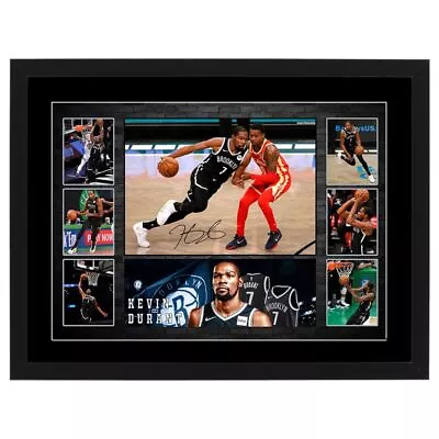 Kevin Durant Nets Signed Framed Poster Curry James Irving Basketball Memorabilia • $79