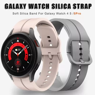 Sport Bracelet Silicone Strap Band For Samsung Watch 4 5 40/44mm 5 Pro 45mm • $13.19