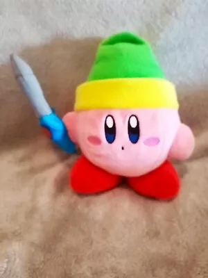 Kirby Game 18cm 7 Inch Swordsman Kirby Plush Excellent Condition • $8.99