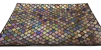 Dazzling Multi Color Mirrored Mosaic Tray • $23