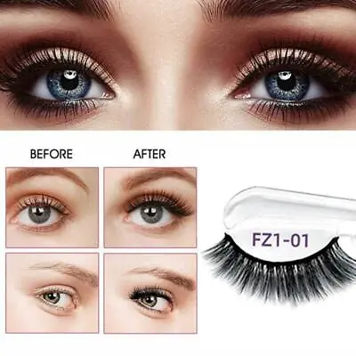 £1.80 • Buy 1 Pair Pre-Glued Self Adhesive Strip Eyelashes 3D False Eyelashes