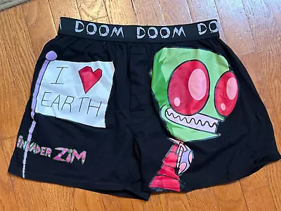 RARE Vtg ONE (1) Invader Zim DOOM Nickelodeon™ Boxer Underwear Men Sz S (28-30) • $44.95