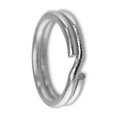 5x STERLING SILVER 7mm Split Ring Charm Links Keyring Easy To Attch Your Charms  • £3.49