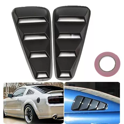 For Ford Mustang 1/4 Quarter Black Side Window Louvers Scoop Cover Vent 05-14 • $21.99