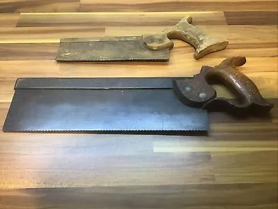 Lovely Old Tenon Saw H Osborn Newcastle + Another With Wooden Handle • £4.99