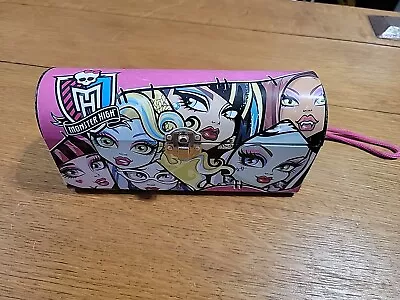 Monster High Tin Storage Box 2011 With Strap The Tin Box Co. Pencils Lunch Box • $10