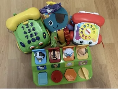 Baby Toddler Toy Bundle Set Lamaze Octopus Fisher Price Phone • £8.99