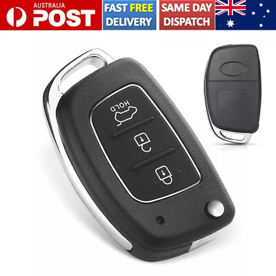 For Hyundai Santa Button Flip Blank Silicone Fe IX I20 I30 Key Remote Case Shell • $10.43