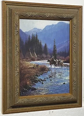 Martin Grelle  Silent Camp  Framed Canvas Signed & Numbered W/ COA • $149.99
