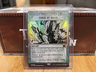 Force Of Vigor FOIL Prosperity Post OTJ MTG NM/M • $15