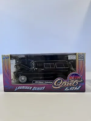 STREET LOW   Low Riders Series   JADA 1957 CHEVY SUBURBAN 1:24 BLACK. • $39