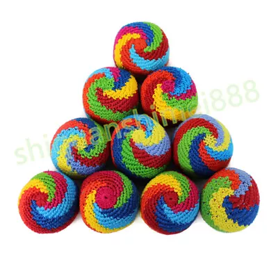 Juggling Balls Hacky Sacks Footbags Handmade Magic Balls Christmas Gifts Toys  • $19.99